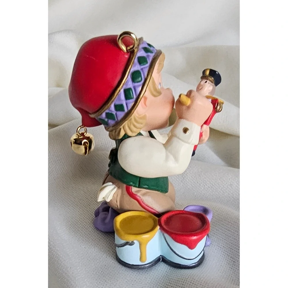 VTG 1999 Hallmark Keepsake Ornament KOCC Elf Painting Nutcracker Christmas Decor
